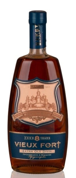 Коньяк "Vieux Fort" XO 8 лет, Букет Молдавии. 0,5 л.