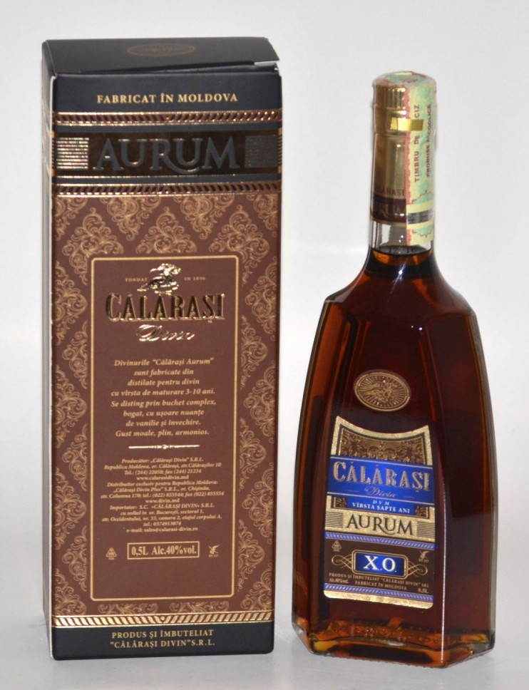 Коньяк "Калараш" 7 лет, Aurum. 0,5 л.
