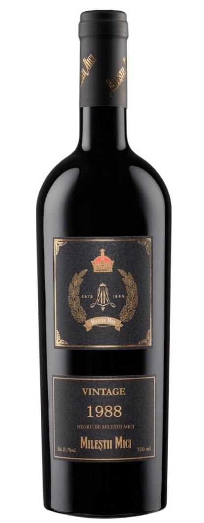 Вино "Негру де Милештий Мичь" Винтаж 1988. 0,75 л.