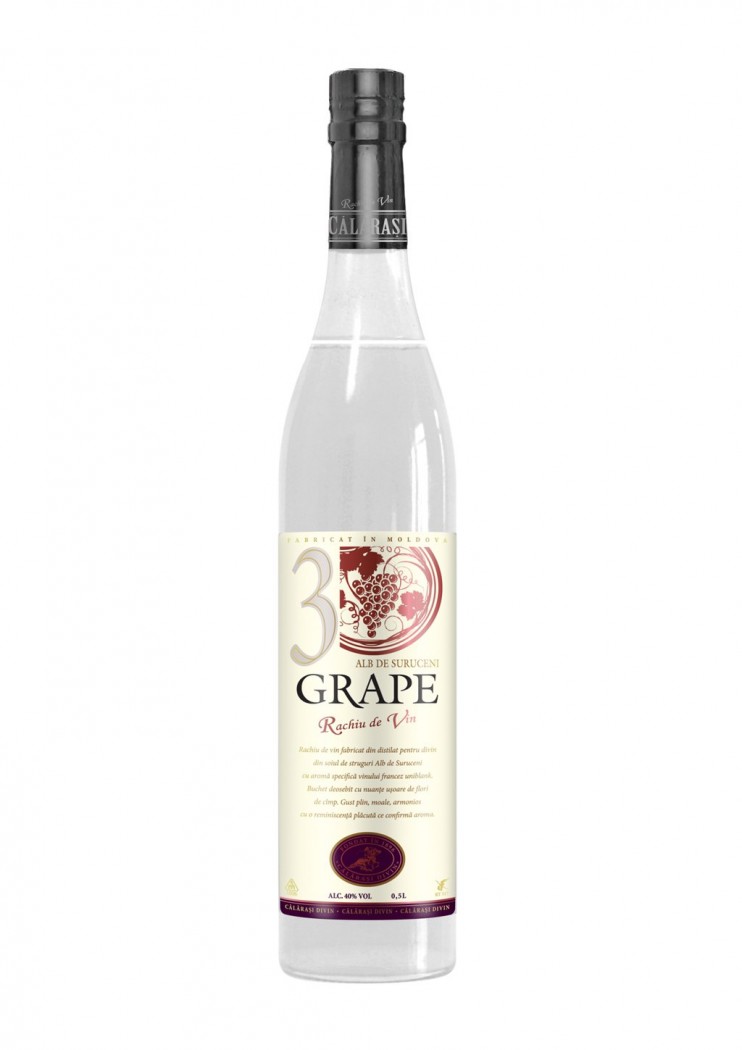Граппа "3 Белый Сурученский" Калараш. 0,5 л.