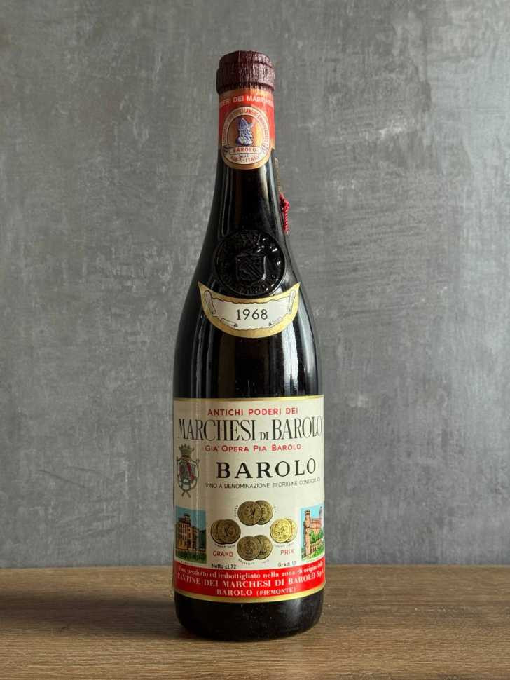 Вино Cantine dei Marchesi Barolo 1968 года.