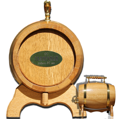 Коньяк "Солнечный" 20 лет, КВИНТ. бочка 1,5 л.