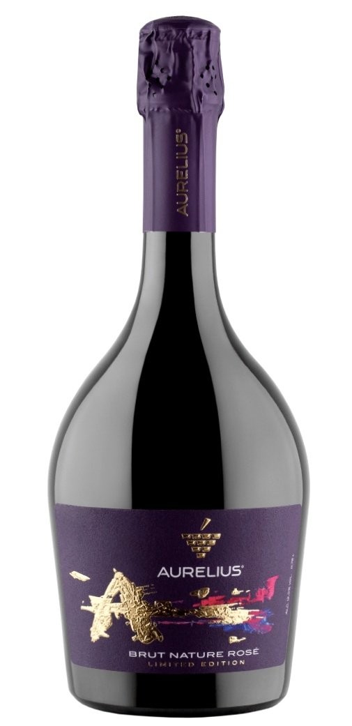 Шампанское "Аурелиус" брют натюр розовое. 0,75 л.