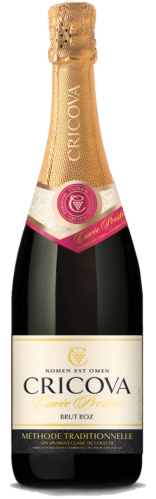 Шампанское "Крикова" Кюве Престиж, брют розовое.