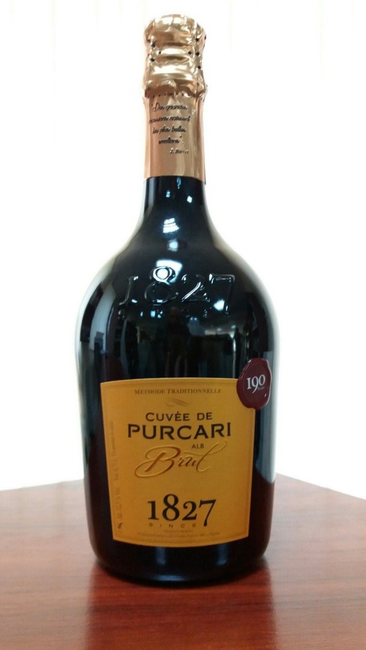 Шампанское "Кюве де Пуркарь" белое брют. 0,75 л.