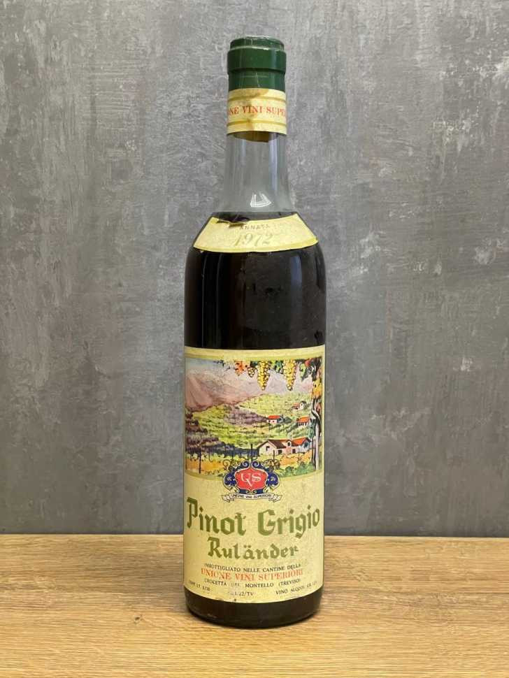 Вино Pinot Grigio Ruländer 1972 года