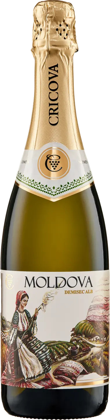 Шампанское "Moldova" полусухое/полусладкое, Cricova.