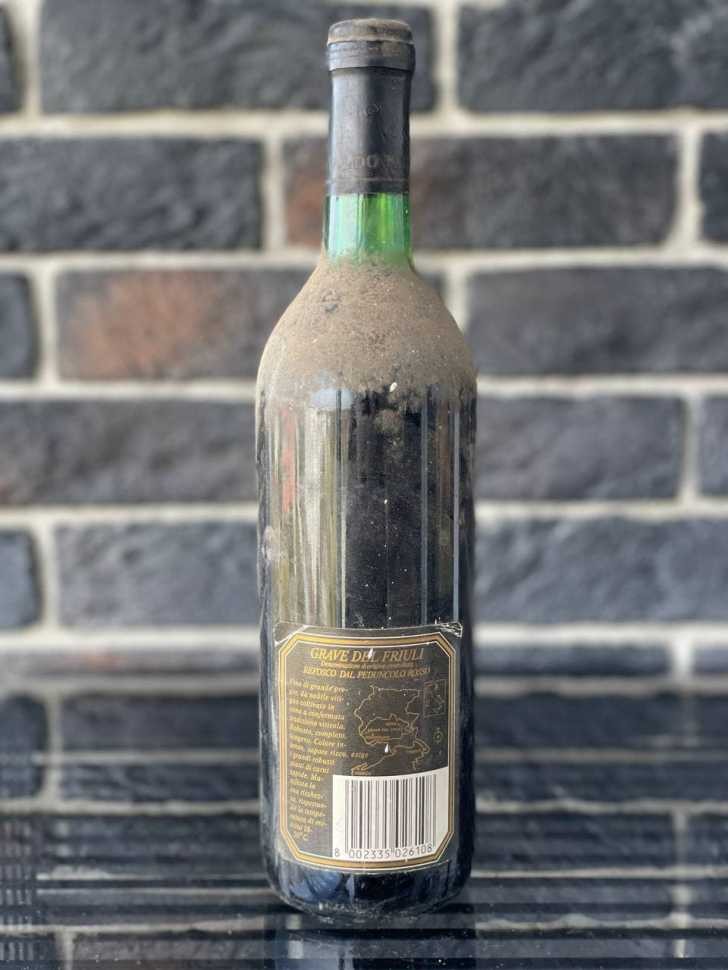 Вино "Grave del Friuli Refosco dal Peduncolo Rosso" 1984 года урожая.