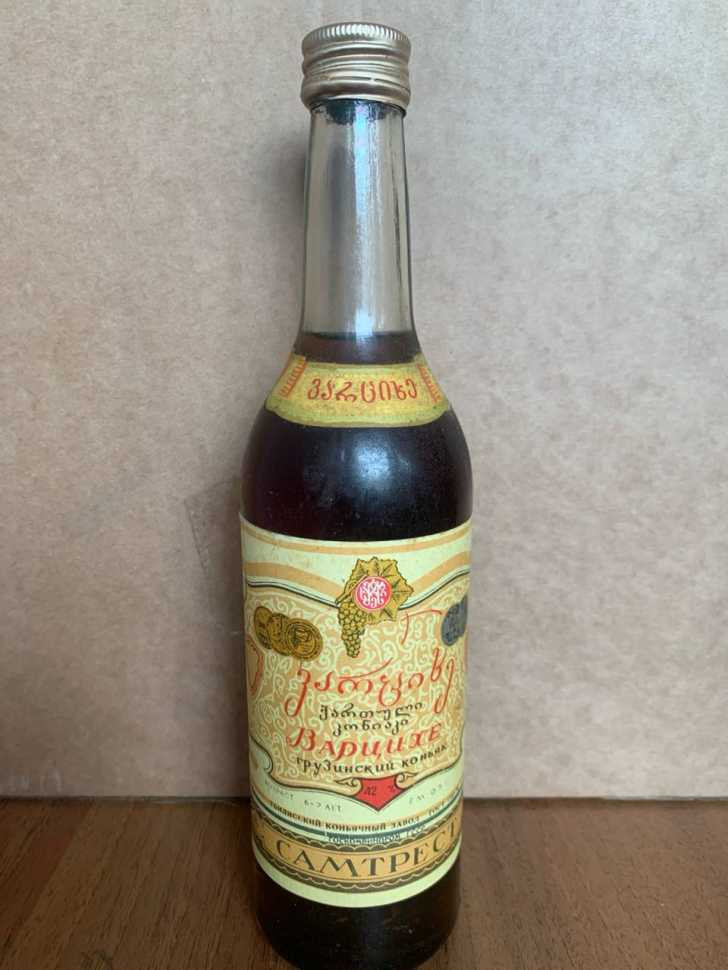 Грузинский "Варцихе 6-7 лет" 80-е года. 0,5 л. СССР.