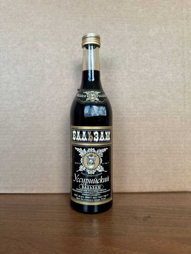 РСФСР. Бальзам "Уссурийский" 80-е года. 0,5 л. Редкий. СССР.